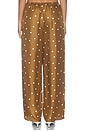 view 6 of 7 The Slouch Pintuck Pant in Copper Bubble Dot