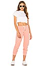 view 4 of 4 The Cropped Sweatpant in Posey
