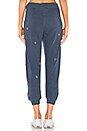 view 3 of 4 The Cropped Sweatpant in Navy & Stars in Navy With Star Embroidery