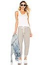 view 4 of 4 PANTALON SWEAT THE CROPPED in Varsity Grey