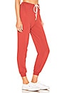 view 2 of 4 The Cropped Sweatpant in Brick Red