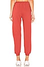 view 3 of 4 The Cropped Sweatpant in Brick Red