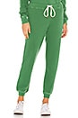 view 1 of 4 The Cropped Sweatpant in Bottle Green