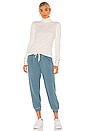 view 4 of 4 The Cropped Sweatpant in Gaucho Blue