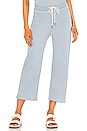 view 1 of 4 The Wide Leg Cropped Sweatpant in Powder Blue