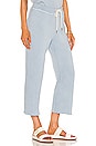 view 2 of 4 The Wide Leg Cropped Sweatpant in Powder Blue