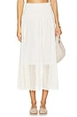 view 1 of 6 The Canary Skirt With Honeycomb Eyelet in White