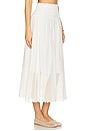view 2 of 6 The Canary Skirt With Honeycomb Eyelet in White