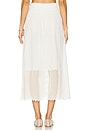 view 4 of 6 The Canary Skirt With Honeycomb Eyelet in White