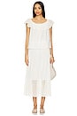 view 5 of 6 The Canary Skirt With Honeycomb Eyelet in White