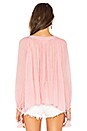 view 3 of 4 TOP THE ARTIST BLOUSE in Flamingo Pink