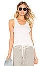 view 1 of 4 The Racer Tank in True White