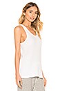 view 2 of 4 The Racer Tank in True White