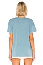 view 3 of 4 The U Neck Tee in Turquoise
