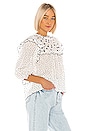 view 2 of 4 The Doll Top in Black & White Polka Dot