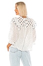 view 3 of 4 The Doll Top in Black & White Polka Dot