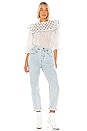 view 4 of 4 The Doll Top in Black & White Polka Dot