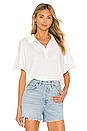 view 1 of 4 The Cropped Polo Tee in True White