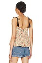 view 3 of 4 The Dainty Top in Peach Paisley Floral