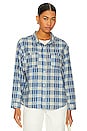 view 2 of 5 HARBOR シャツ in Bright Blue Pioneer Plaid