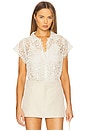view 1 of 4 The Lattice Top With Cami in Cream
