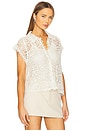 view 2 of 4 The Lattice Top With Cami in Cream