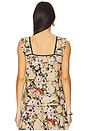 view 3 of 4 The Victorian Pleat Tank in Vintage Rose Print