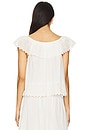 view 3 of 5 The Westport Top With Honeycomb Eyelet in White