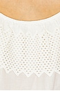 view 5 of 5 The Westport Top With Honeycomb Eyelet in White