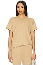 view 1 of 5 The Boxy Crew With Daisy Embroidery in Khaki
