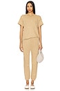 view 4 of 5 The Boxy Crew With Daisy Embroidery in Khaki