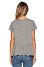 view 3 of 4 The Ruffle Tee in Heather Grey
