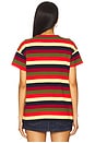 view 3 of 4 T-SHIRT RAS DU COU COUPE DROITE in Playa Stripe