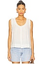 view 1 of 4 Vignette Top in White