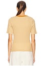 view 3 of 5 Baseline Henley Tee in Bronze Stripe
