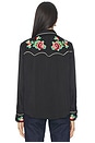 view 3 of 4 The Heirloom Rose Western Shirt in Black