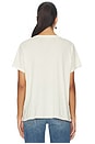 view 3 of 4 The Boxy Crew With Horse Embroidery in Washed White