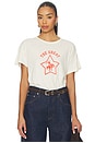 view 1 of 4 The Boxy Crew With Rodeo Star Graphic in Washed White