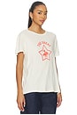view 2 of 4 The Boxy Crew With Rodeo Star Graphic in Washed White