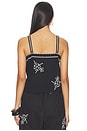 view 3 of 5 The Weekend Tank With Hanky Embroidery in Black