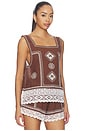view 2 of 4 The Sparrow Tank in Chocolate