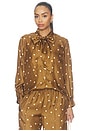 view 1 of 4 The Zenith Top in Copper Bubble Dot