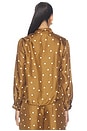 view 4 of 4 The Zenith Top in Copper Bubble Dot