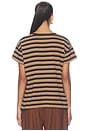 view 4 of 4 The Boxy Crew in Cigar Stripe