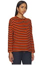 view 2 of 4 The Shrunken Henley in Hot Red Naval Stripe