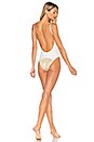 view 1 of 5 Lucy One Piece in White & Gold