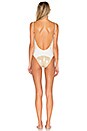 view 4 of 5 Lucy One Piece in White & Gold