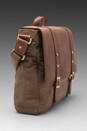 view 3 of 5 Assembly Messenger in Coffee/ Red in Coffee & Red