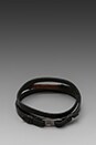 view 3 of 4 Legend Leather Triple Wrap Bracelet in Black
