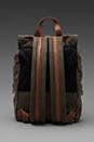 view 4 of 6 Walker Backpack in Army/ Camel in Army & Camel